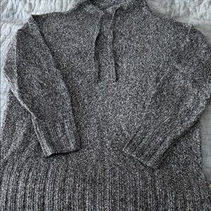Lou & Grey Charcoal Marled Turtleneck Sweater